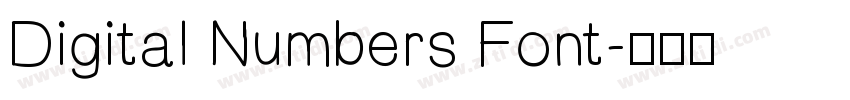 Digital Numbers Font字体转换